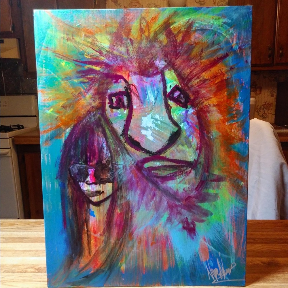 Acrylic painting